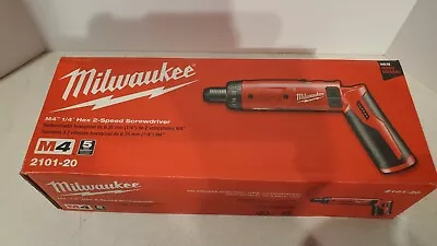 NEW Milwaukee M4 1/4  Hex 2Speed Screwdriver Model# 2101-20 DRILL ONLY • $75