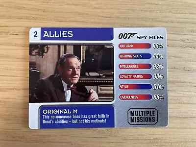 007 Spy Files Cards 2002 Allies #2 Original M • £0.99