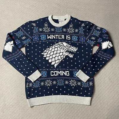 Game Of Thrones Christmas Sweater Mens Medium HBO Winter Is Coming • $16.44