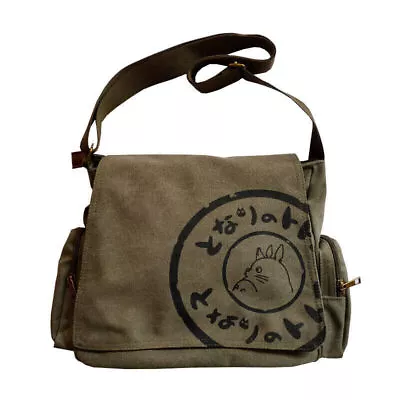 My Neighbor TOTORO Canvas Shoulder Messenger Bag School Crossbody Bag Kid Gift🎁 • £18.36