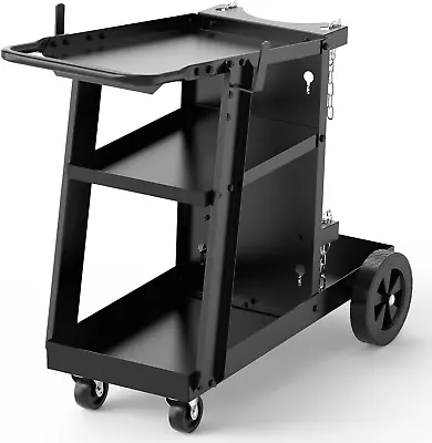 Welding Cart For TIG MIG Welder And Plasma Cutter Tilt-Table Large Storage 360° • $174.98