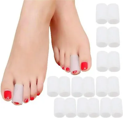 10/20X Toe Silicone Gel Protector Sleeve Tubes Ingrown Toenail Corn Cushion Caps • $9.95