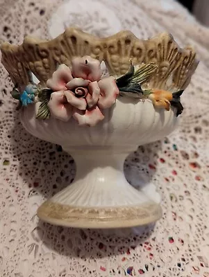 Capodimonte Vintage Porcelain Urn Vase • $85