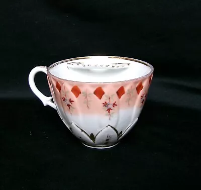 Unique Hand Painted Art Deco Vintage Gilded Porcelain China Mustache Teacup • $8.95