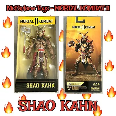 🔥 NIB McFarlane Toys MORTAL KOMBAT 11 SHAO KAHN 7  Figure Gold Armor RARE🔥 • $25.99