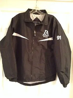 Black LA Los Angeles Kings Hockey Zip Up Jacket Adult Small • $15