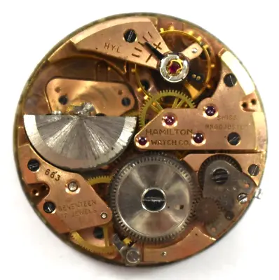 Vintage Hamilton Microrotor Automatic 17J 663 Wrist Watch Movement Lot.t • $69.99