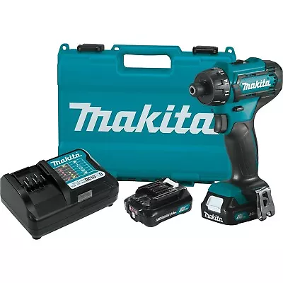 Makita FD10R1 12V Max CXT Cordless 1/4  Driver Drill Kit (New/Unopened) • $70