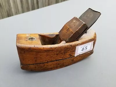 £24.99 • Buy Vintage Wooden Compass Smooth Plane Cutting Iron By Skelton Carpenters Woodwork