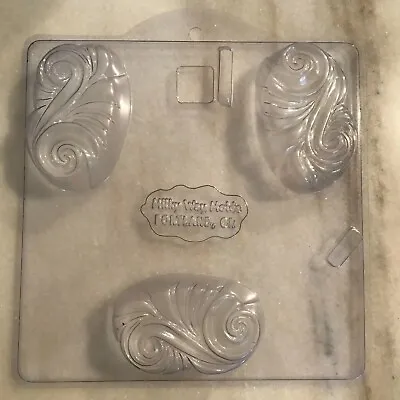 NWOT Unique Milky Way Hard Plastic Swirls Oval Soap Mold  • $7.91