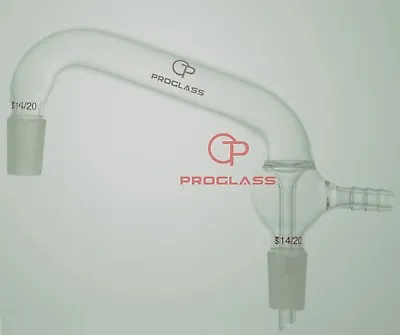 $39.37 • Buy Proglass Adapter,Vacuum Distilling,joints 14/20,Hose O.D. 8 Mm