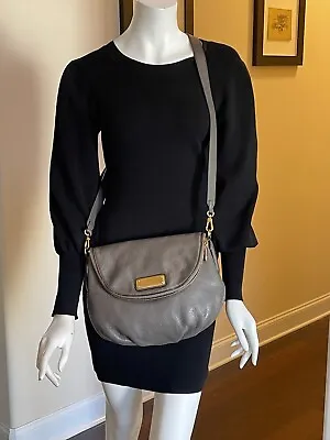 Marc By Marc Jacobs Natasha Standard Supply Workwear Gray Leather Crossbody Bag • $89.99