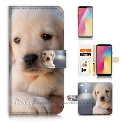 ( For Oppo A73 ) Flip Wallet Case Cover P21086 Cute Puppy Dog • $12.99