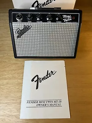 RARE Fender Mini Twin MT-10 Amp Practice Amplifier LIMITED EDITION CIB W/ Manual • $34.99