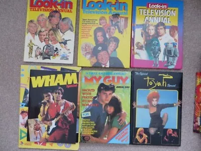 Vintage Annual/Book/Lot Look-in Television/Wham Special/Toyah/My Guy/Smash Hits • £15