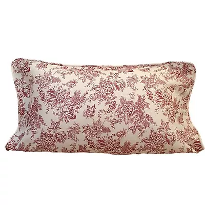 NEW French Toile Ruby Lumbar Cushion Cover With Insert 40 X 60cm | Free Shipping • $42