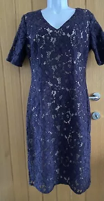 Per Una Marks And Spencer Navy Lace Dress • £8.99