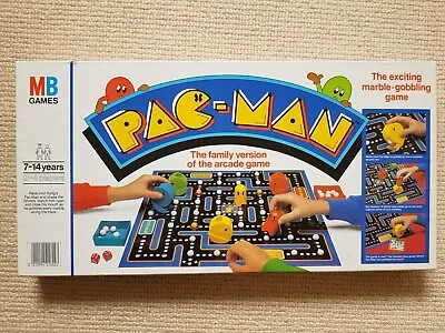 Pac Man Board Game Vintage MB 1980s Retro Arcade Classic- Complete Boxed. • £9