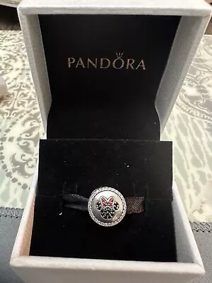 Pandora Sterling Silver Disney Minnie Mickey Mouse CZ Cutout Charm - Preowned #4 • $34.99