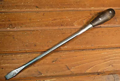 Vintage IRWIN 16  3/4   Flat Tip Screwdriver Perfect Handle USofA • $32