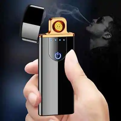 USB Rechargeable Mini Lighter Tungsten Wire Safety Cigarette Lighter Portable • $8.99