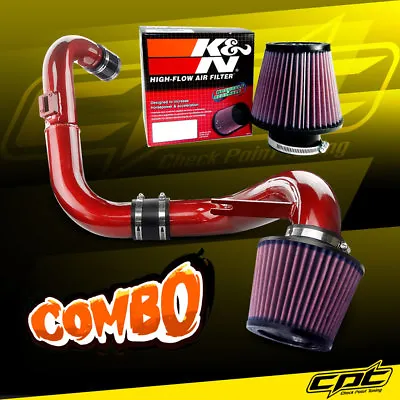 For 06-11 Honda Civic DX/LX/EX 1.8L Red Cold Air Intake + K&N Air Filter • $127.96