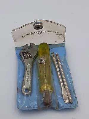Vntg Pocket Dura Pak Corp Mini Tool Set Philips Flathead & Wrench • $6