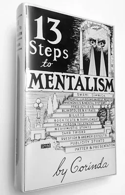 13 STEPS TO MENTALISM By Tony Corinda - New Hardcover Mentalism Telepathy Book • $31.95