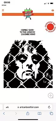 £65 • Buy PURE EVIL - Alice Cooper Charming Ruins - Limited Edition Art Car Boot Print