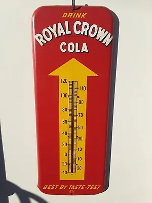 Nice Original Donasco Royal Crown Cola Thermometer 7 - 51 Vintage Tin • $299.99