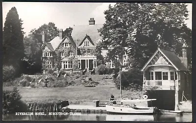 Riverside Hotel BURCOTE ON THAMES Oxfordshire. Vintage Real Photo Postcard • £5.95