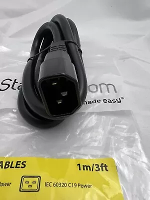 STARTECH.COM 1m/3ft 14 AWG Computer Power Cord C14 To C19 • $13