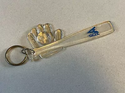 VTG 1980's Major Baseball Chicago White Sox Bat Glove Ball Acrylic Keychain • $9.99