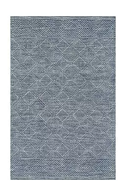 Momeni Mallorca Wool With Cotton Backing Area Rug Denim 9' X 12' (MRC-7) • $670.45
