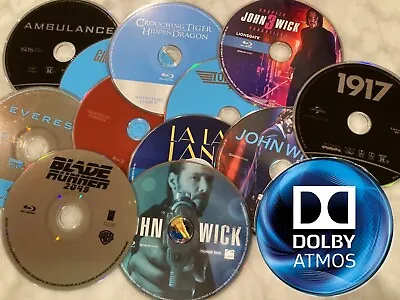 Blu-rays With Dolby Atmos Audio! Disc Only - Choose Your Title! • $4.99