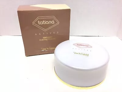 VINTAGE 1983 Tatiana Actives By Diane Von Furs Perfumed Dusting Powder (6 Fl Oz) • $64.99