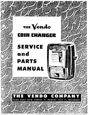 Vendo Service & Parts Vending Manuals Coca Cola & Coke Vending Machines - U Pick • $19.99