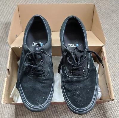 Vans Black Suede/Canvas Shoes UK 9 • £0.99