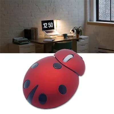 Ladybug Shape Computer Mouse Wireless Mouse Ergonomic Mice USB Animal Mause UK • £5.70