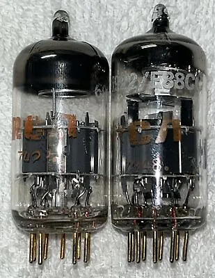 Pair Of Mullard  6922/E88CC Tubes RCA Gold Pin Amplitrex Tested Very Strong • $150