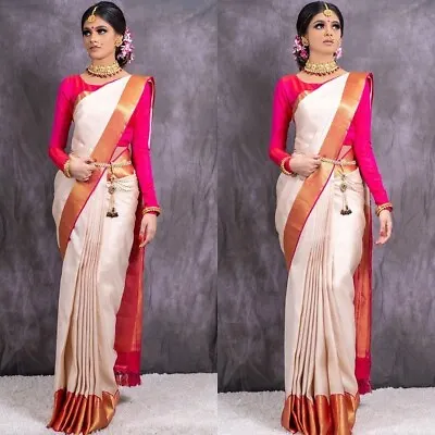 £33.59 • Buy Saree Blouse Wedding Traditional Indian Designer Ethnic Party Wear Saree Blouse