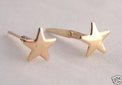 9ct Gold Andralok 5 Star Studs Earrings X'mas Girls GIFT BOX SOLID 9K ~ BARGAIN • £15.25