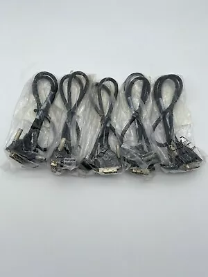 LOT OF 5 DVI-D Digital Monitor PC 18+1 Pin Male To 90 Degree DisplayPort Male  • $13.99