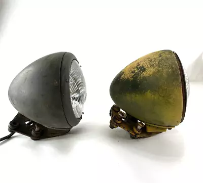 Set Of Dodge M37 Headlamp Bucket Assemblies With Fender Mounting Brackets • $135