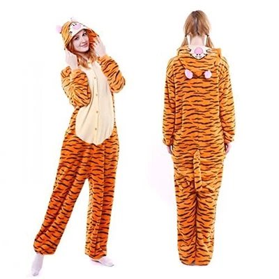 $62.48 • Buy Halloween Amycute Kigurumi Tiger Pajamas Adult Room Wear Animal Cosplay Costume