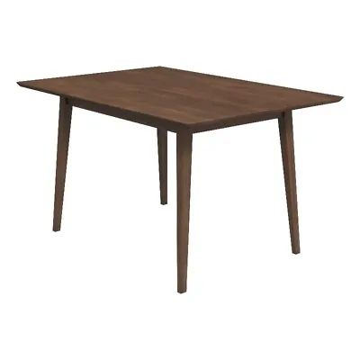Imani Mid Century Modern Style Solid Wood Walnut 47  Rectangular Dining Table • $176.54