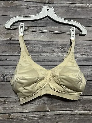 Jodee Surgical Beige Style 385 Wire-Free Soft Cup Mastectomy Bra 38C Bin #13 • $11.99