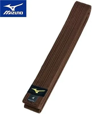 Mizuno Judo Gi CHA Obi Brown Color Belt Cotton No.6 22JV9A1855 100% Cotton JAPAN • $38.60