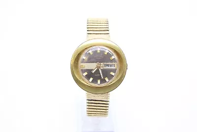 F Vintage Rotary Gents Automatic Gold Tone Swiss Day/ Date Wristwatch Working • £1.20