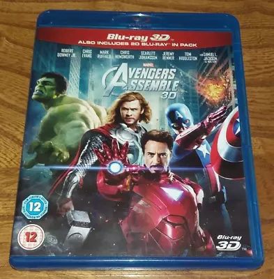 Marvel Avengers Assemble 3d - 3d Blu Ray - Tested And Working - Free Postage • £5